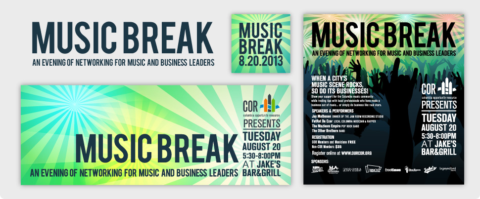 Music Break - branding and collateral